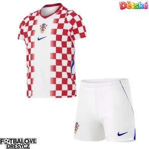 Chorvatsko Dětské Domácí dres komplet MS 2026 Krátký Rukáv (+ trenýrky)